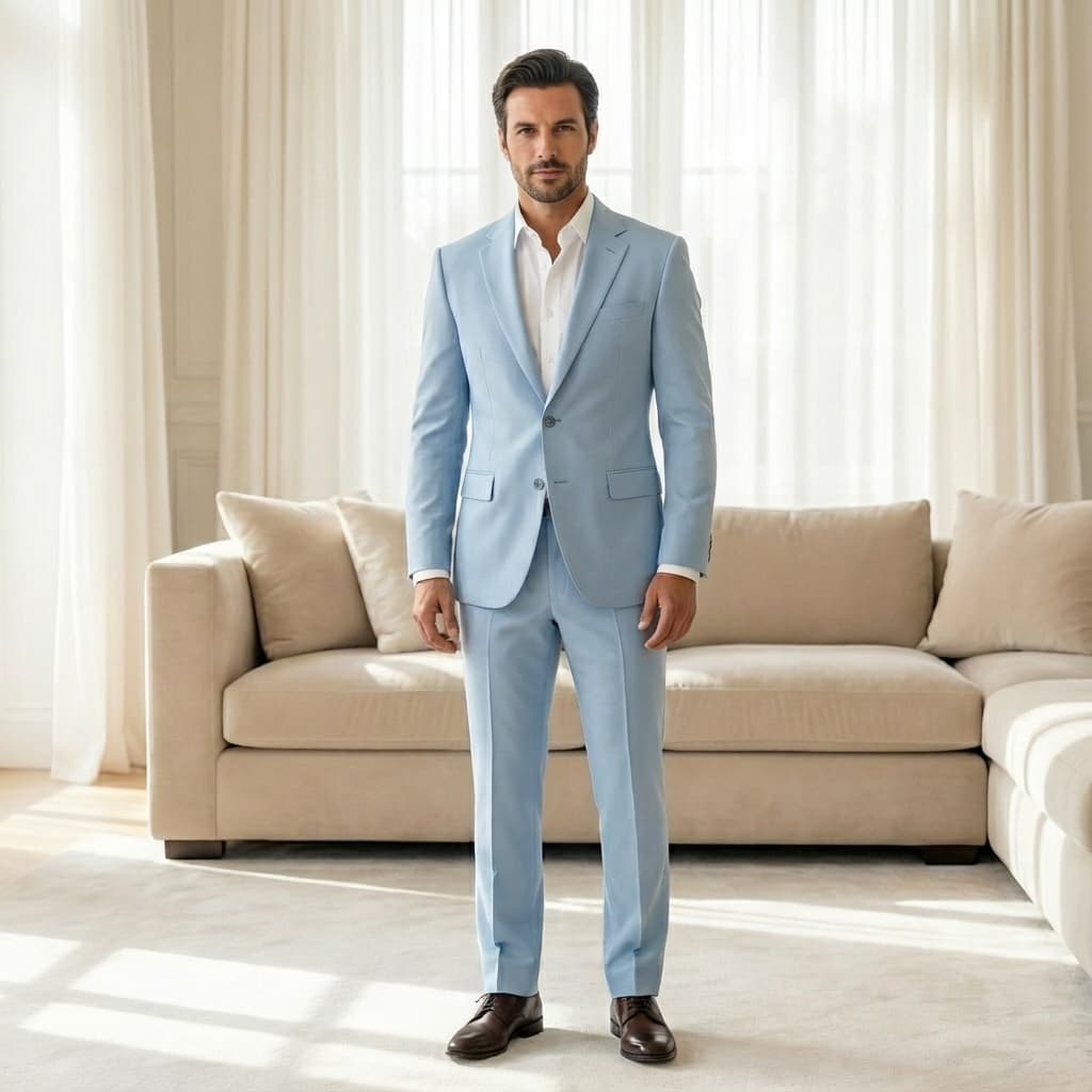 Blue Stylish Outfit - Men